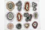 Lot: ~ Amethyst Stalactite Slices ( Pieces) #101736-2
